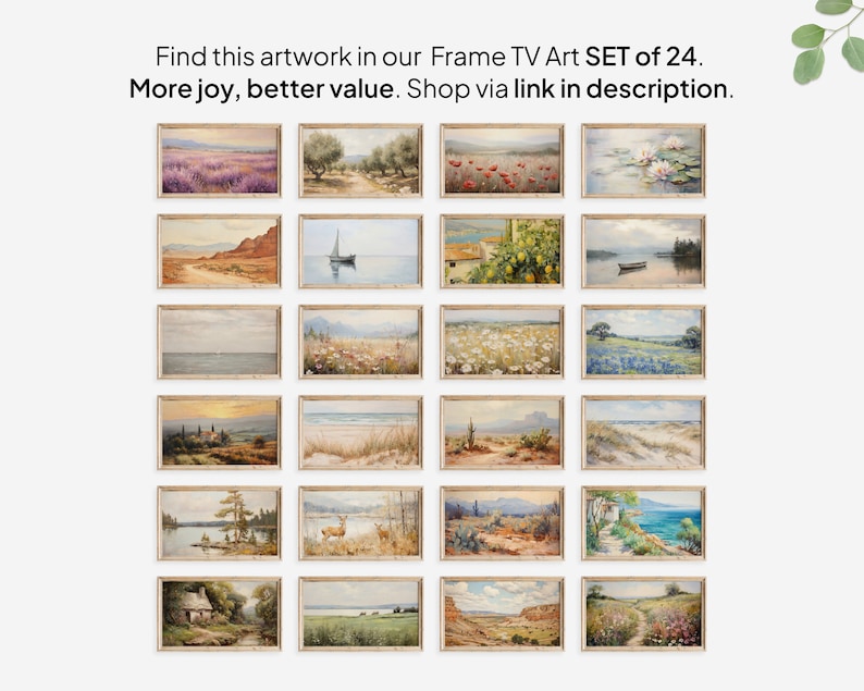 Lake Landscape Frame TV Art: Serene Boat Scene (Digital Download) image 7