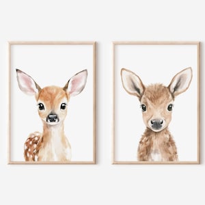 Gender neutral nursery wall print set
