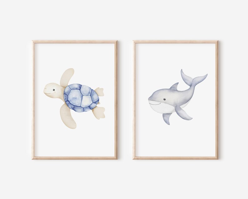 sea animal prints