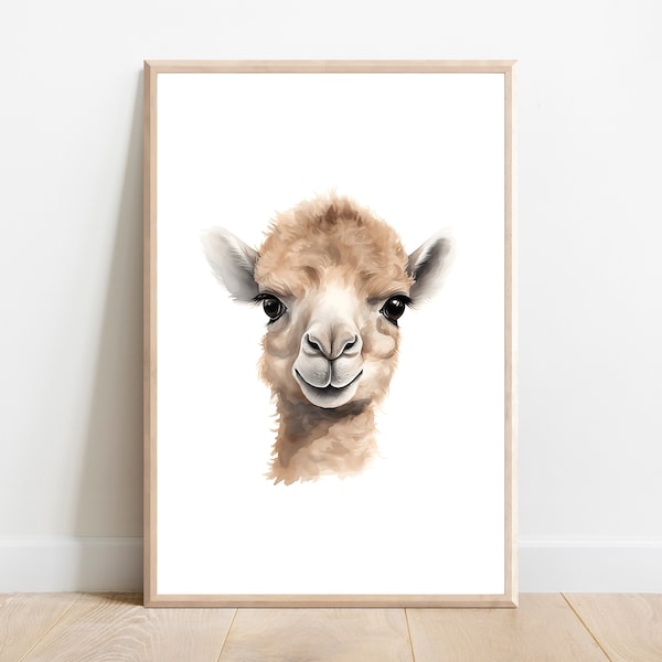 Baby Camel Nursery Print | Digital Print | Desert Nursery Animal Print | Camel Nursery Decor | Camel Nursery Wall Art | Nursery Desert Decor