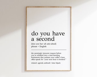 Funny Office Definition Print: Cubicle Wall Art (Digital Print)