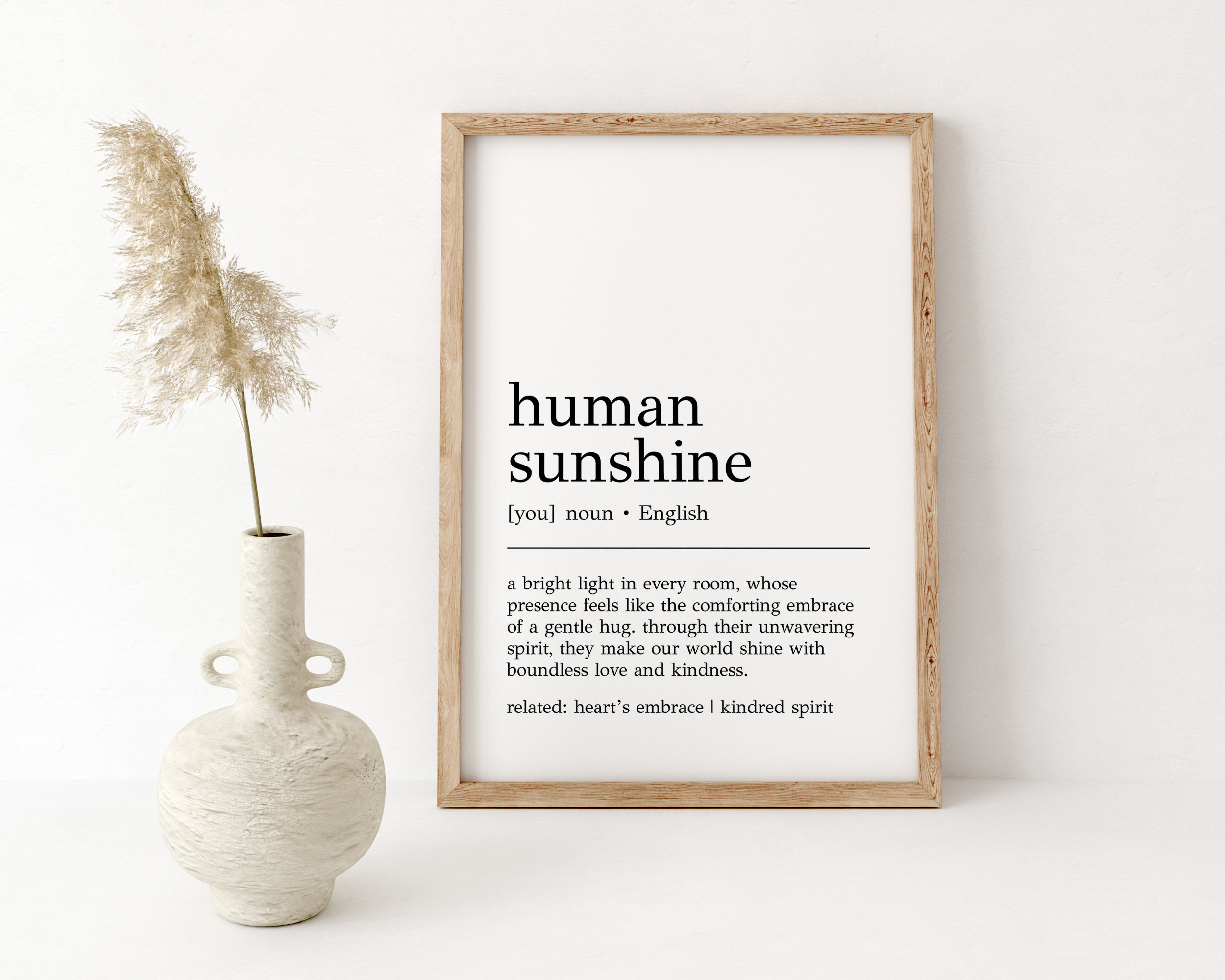 Sunshine Definition Human Sunshine Definition Print: Inspirational Wall Art (digital Print ...