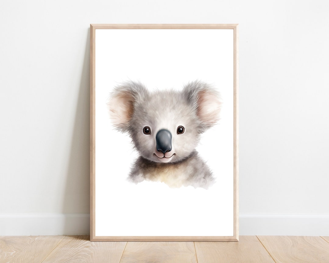 Koala Nursery Print: Australian Animal Wall Art (digital Print) - Etsy