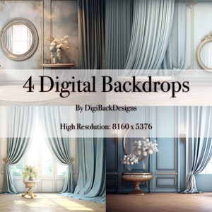 Digital Backdrops For Maternity Photography Blue Wedding Backdrops For Photo Editing Indoor Studio Photography Photoshop Overlays