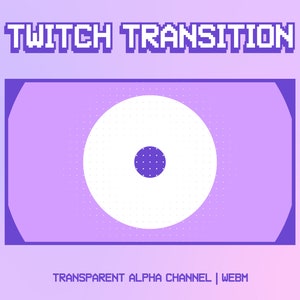 Twitch Transition Pink Circle | Twitch Stinger Transition | Animated Stream Transition | OBS Stinger | Twitch Streamlabs Stinger | WEBM