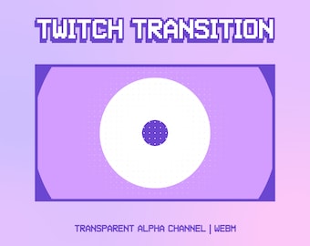 Twitch Transition Pink Circle | Twitch Stinger Transition | Animated Stream Transition | OBS Stinger | Twitch Streamlabs Stinger | WEBM