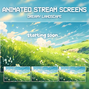 Animated Lofi Cozy Twitch Stream Screens | Aesthetic Twitch Screens | Studio Ghibli | Twitch Overlay | Animated Background | Kawaii | Vtuber