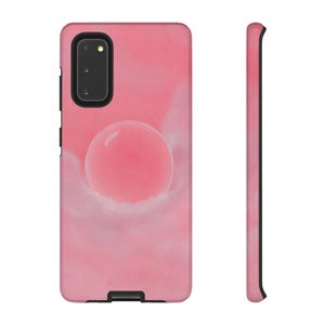 Funda para teléfono, Glinda, la Bruja Buena, Burbuja rosa sobre nubes, inspirada en el Mago de Oz, carcasa resistente, funda protectora, protector rosa para teléfono.