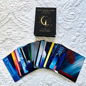Pocket Portals of Light Oracle Deck – Ethereal Fantasy Art Cards for Intuition, Mindfulness & Spiritual Self-Care