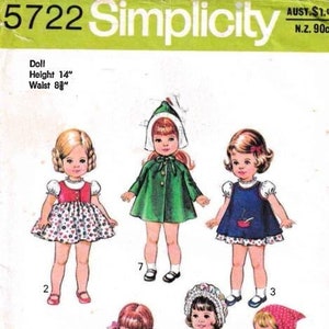 Simplicity 5722 14" Dolls Pattern