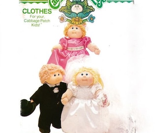 Butterick 3927 Cabbage Patch Kids Wedding Party: Bride, Groom, Bride's Maid