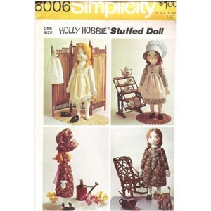 Hollie Hobby Stuffed Doll Pattern - Simplicity 6006