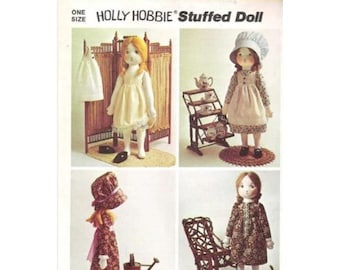 Hollie Hobby Stuffed Doll Pattern - Simplicity 6006