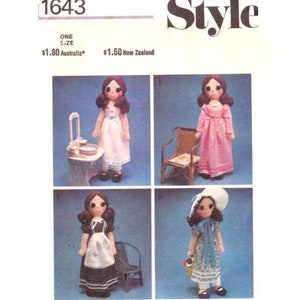 Style 1643, Rag Doll and Wardrobe, 23 inches