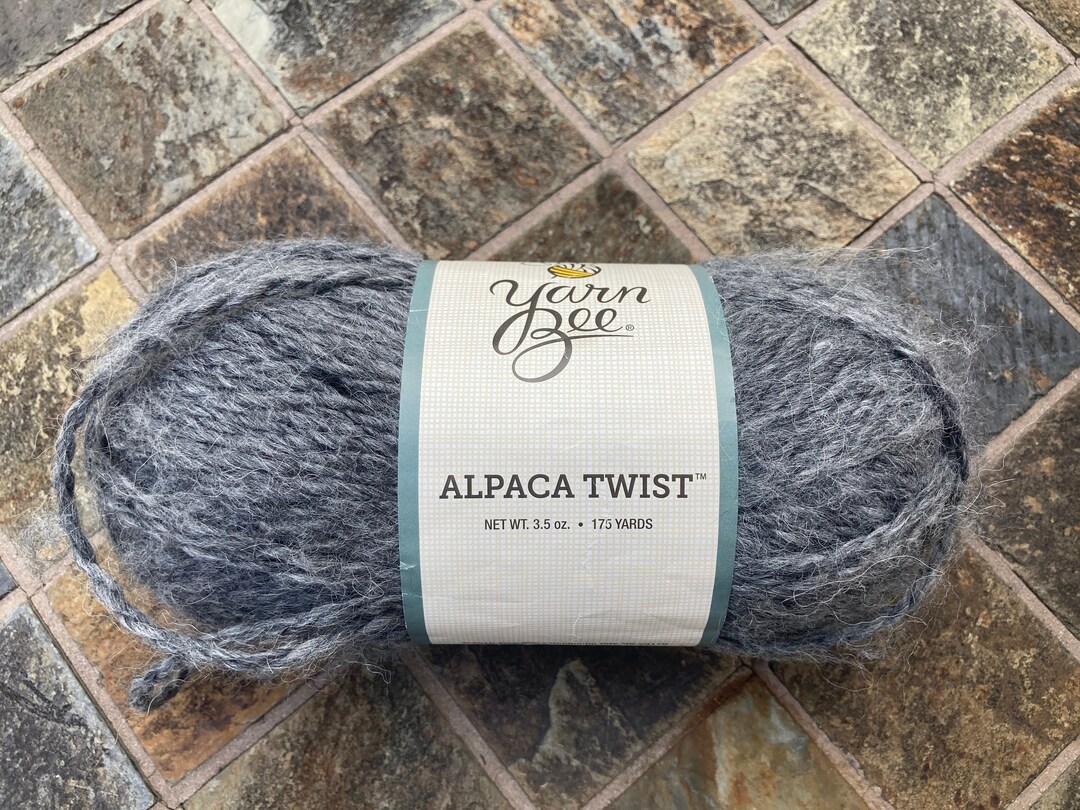 Yarn Bee Alpaca Twist Charcoal 175 Yards Weight 4 Etsy