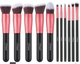 Makeup Brushes Makeup Brush Set - 16 Pcs BESTOPE PRO Premium Synthetic Foundation Concealers Eye Shadows, Eyeliner Brushes(RoseGold)