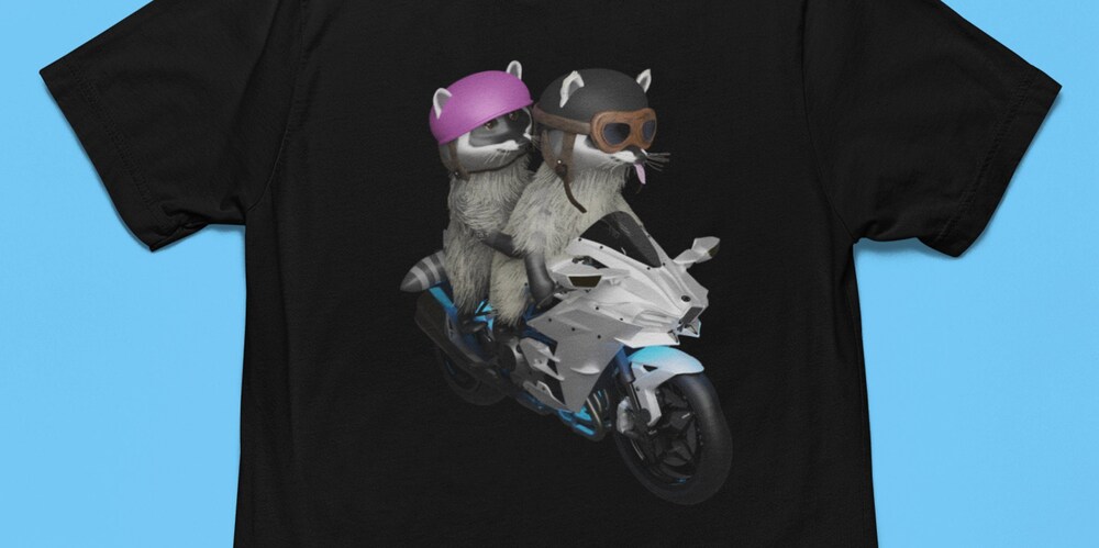 Rebel Racoons Rebel Racoons Riding Motorcycle, Live Fast Eat Trash Shirt, Racoon ...