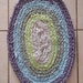 Handmade Oval Rag Rug. Beautiful Colorful Round Hand-crocheted Rug. - Etsy