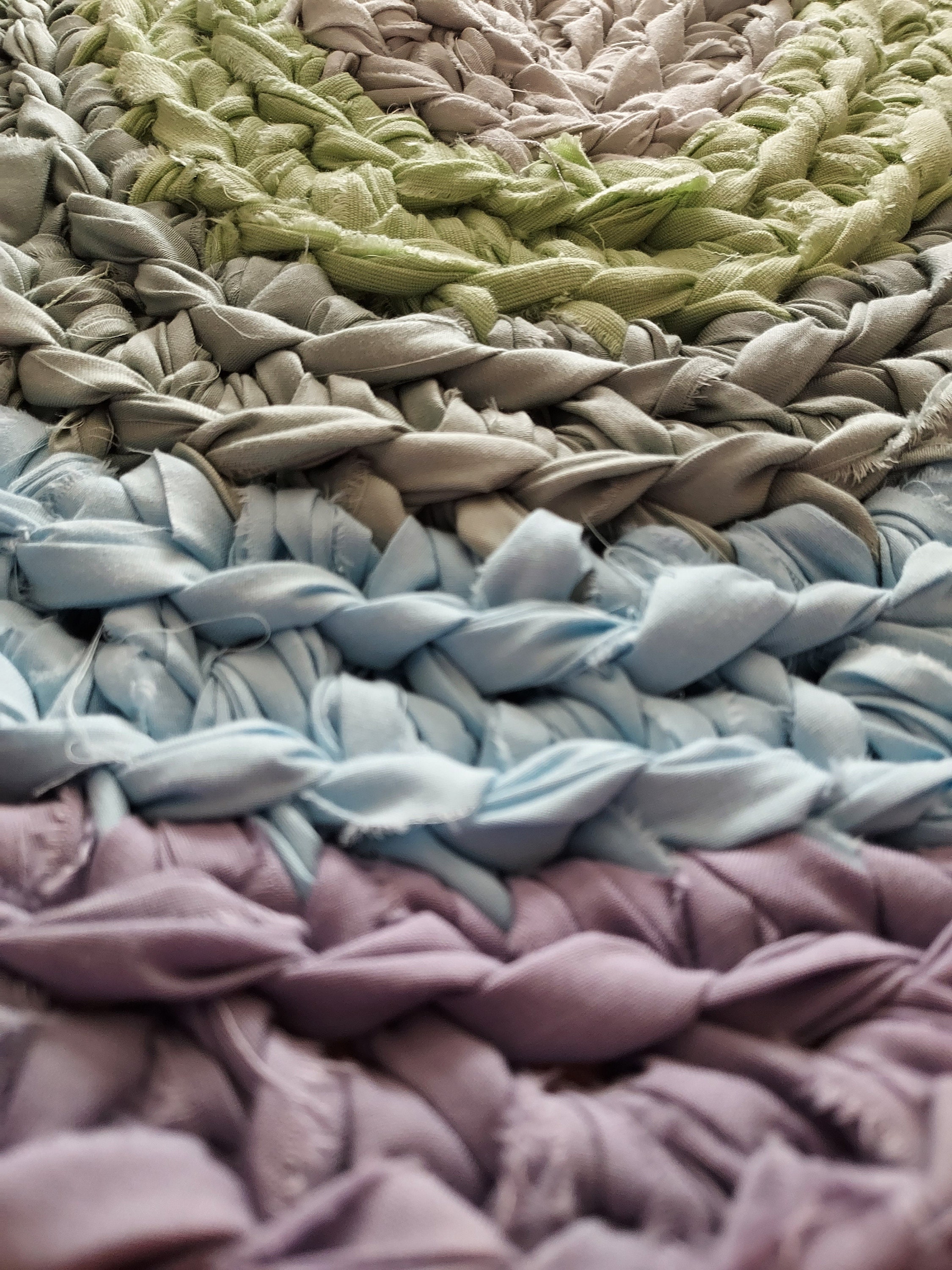 Handmade Oval Rag Rug. Beautiful Colorful Round Hand-crocheted Rug. - Etsy