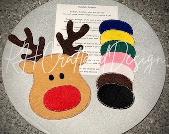Historia de fieltro de Rodolfo Rudolph/ Historia de fieltro de Navidad/ Hora del círculo/ Preescolar/ ECE/ Tablero de franela/ Historia de franela/ Historia de franela de invierno