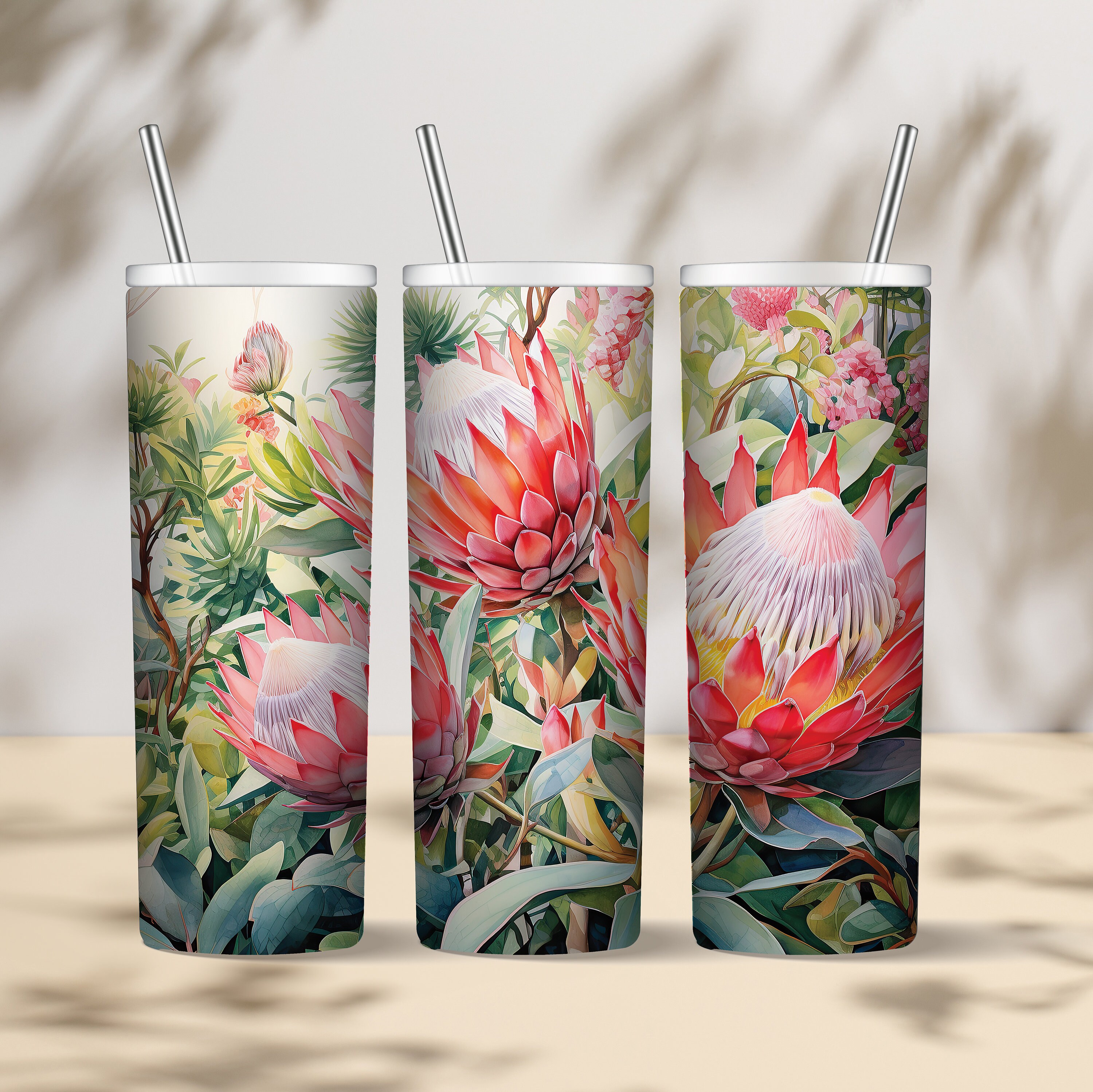 Protea Flower Tumbler Design 20 Oz Tumbler Sublimation Etsy