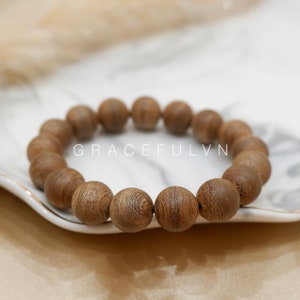 Vietnam Agarwood Bracelet Size 12mm Agarwood Bracelet Natural Agarwood Round Bracelet Feng shui Bracelet Super Bracelet Agarwood Jewelry