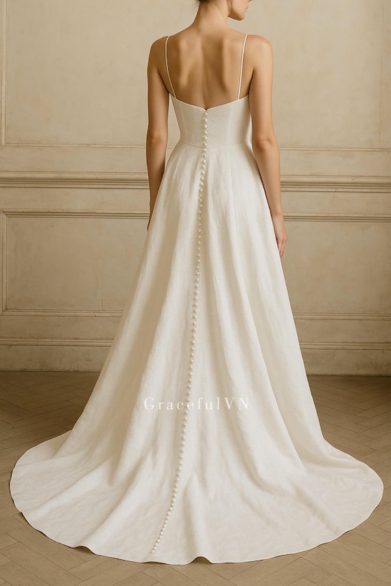 chinese dress ladies Vintage 1960s White Sateen Wedding Dress and Overskirt – ALEXANDRA-KING main image 0