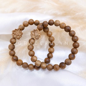 Vietnam Agarwood Bracelet Agarwood Bracelet Natural Agarwood Round Bracelet Feng shui Bracelet Gift for Women Bracelet Agarwood Jewelry