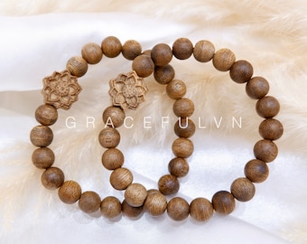 Vietnam Agarwood Bracelet Agarwood Bracelet Natural Agarwood Round Bracelet Feng shui Bracelet Gift for Women Bracelet Agarwood Jewelry