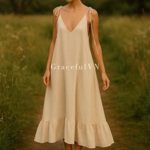 Wedding Dress Dress Classic Linen Dress Linen Dress for Women Wedding Guest Dress Custom Dress Vintage Dress Linen Long Dress