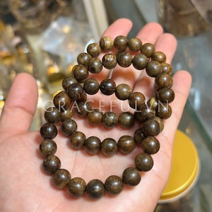 Vietnam Agarwood Bracelet Very Oil Premium Strong Scent Agarwood Premium Grade Agarwood Beads  Bracelet 10mm Agarwood Jewelry Handmade