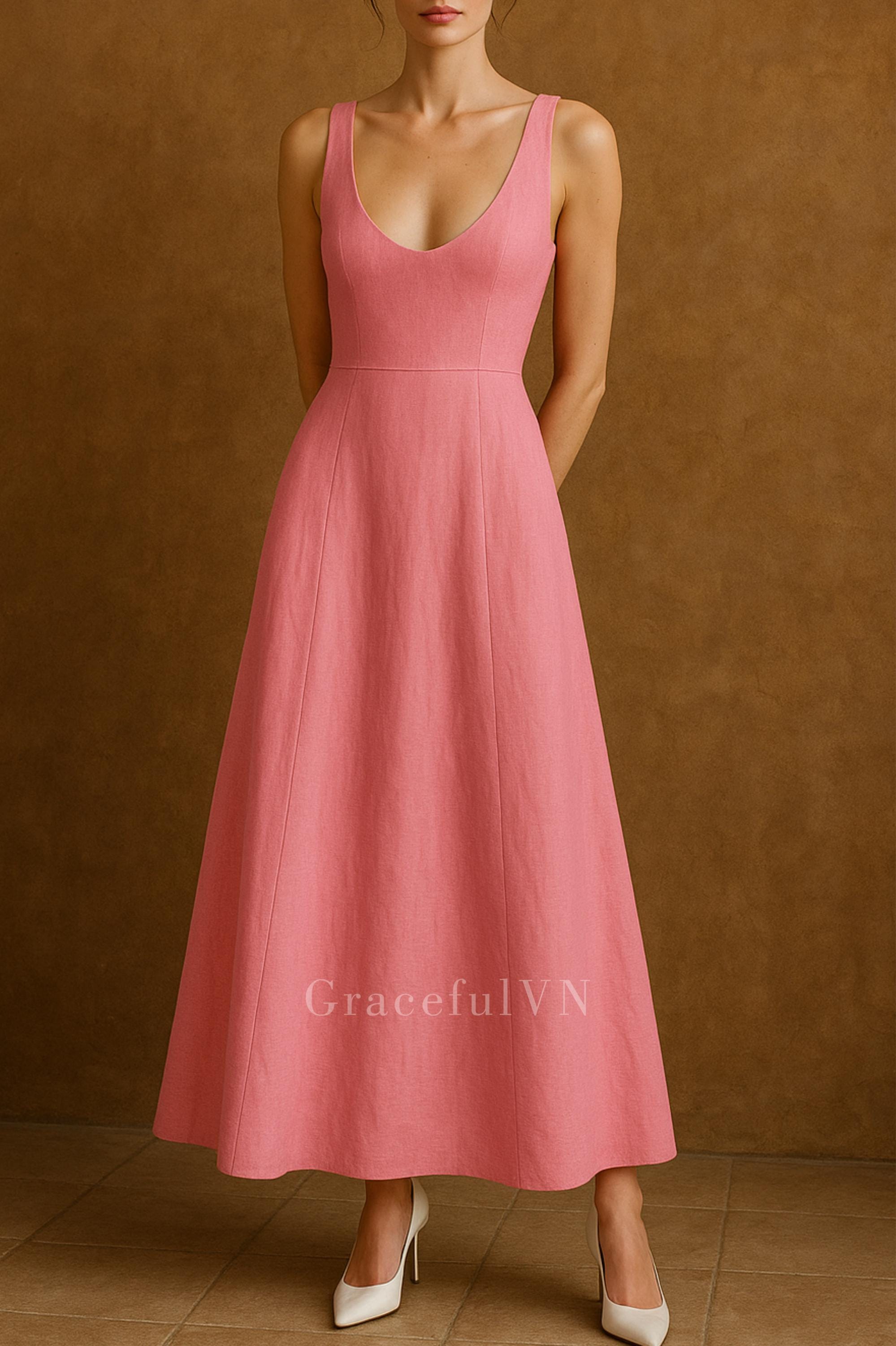 tawny bridesmaid dresses A-Line Floor Length Chiffon Bridesmaid Dress COCOMELODY CB0476, Princess Blue