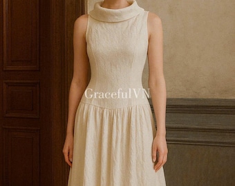 Bridemaid Dress Linen Dress for Women Handmade Linen Wedding Guest Dress Vintage Dress Wedding Dress Custom Vintage Style Gifts For Her