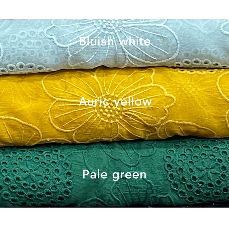 Peach Dress Floral Embroidery Fabric Dress Handmade Dress Gift for Her