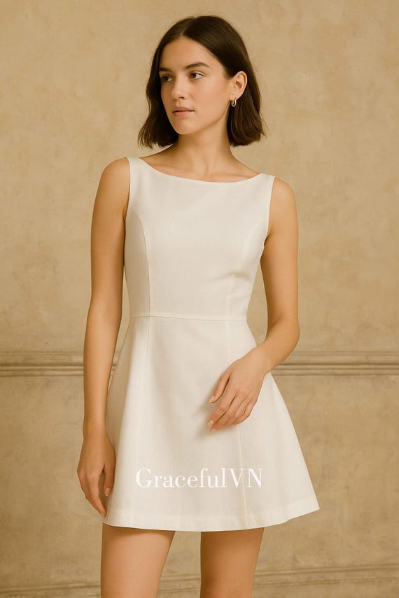 Elegant Sleeveless Linen Dress Classic Linen Dress Linen Dress for Women Wedding Guest Dress Custom Dress Vintage Linen Clothing Midi Dress
