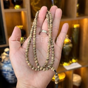 Vietnam Agarwood Bracelet with 108 Beads 6mm Agarwood Bracelet Natural Agarwood Round Bracelet Feng shui Bracelet Bracelet Agarwood Jewelry