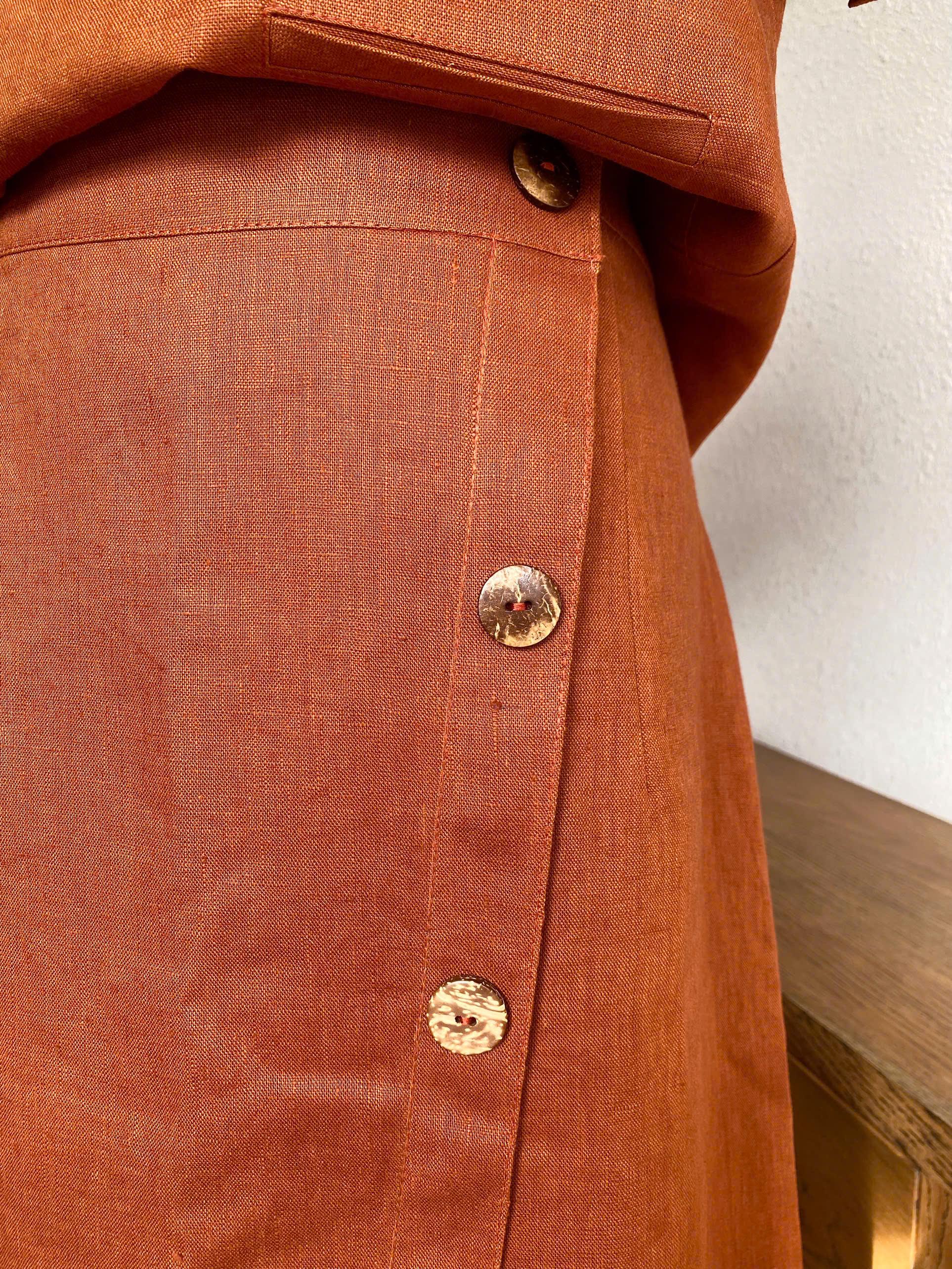 Linen Skirt Set