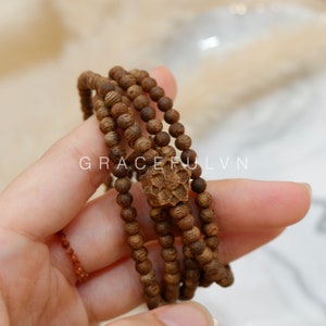 Vietnam Agarwood Bracelet with 216 Beads Agarwood Bracelet Natural Agarwood Round Bracelet Feng shui Bracelet Bracelet Agarwood Jewelry