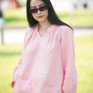 Outfit Linen Top And Shorts High Waist Short Linen Pants Office Summer Linen Shorts Two Piece Set Linen Linen Clothing Handmade Clothing