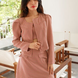 Handmade Dress Made To Order Dress A-line Skirt Christmas Dress Dress For Her Graduation Gift Vintage Dress Sustainable Fashion Fall Dress