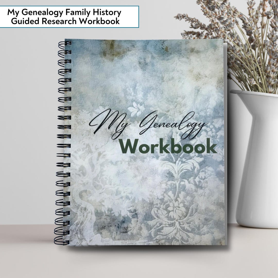 Genealogy Research Workbook Family History Ancestry Guided Planner Etsy