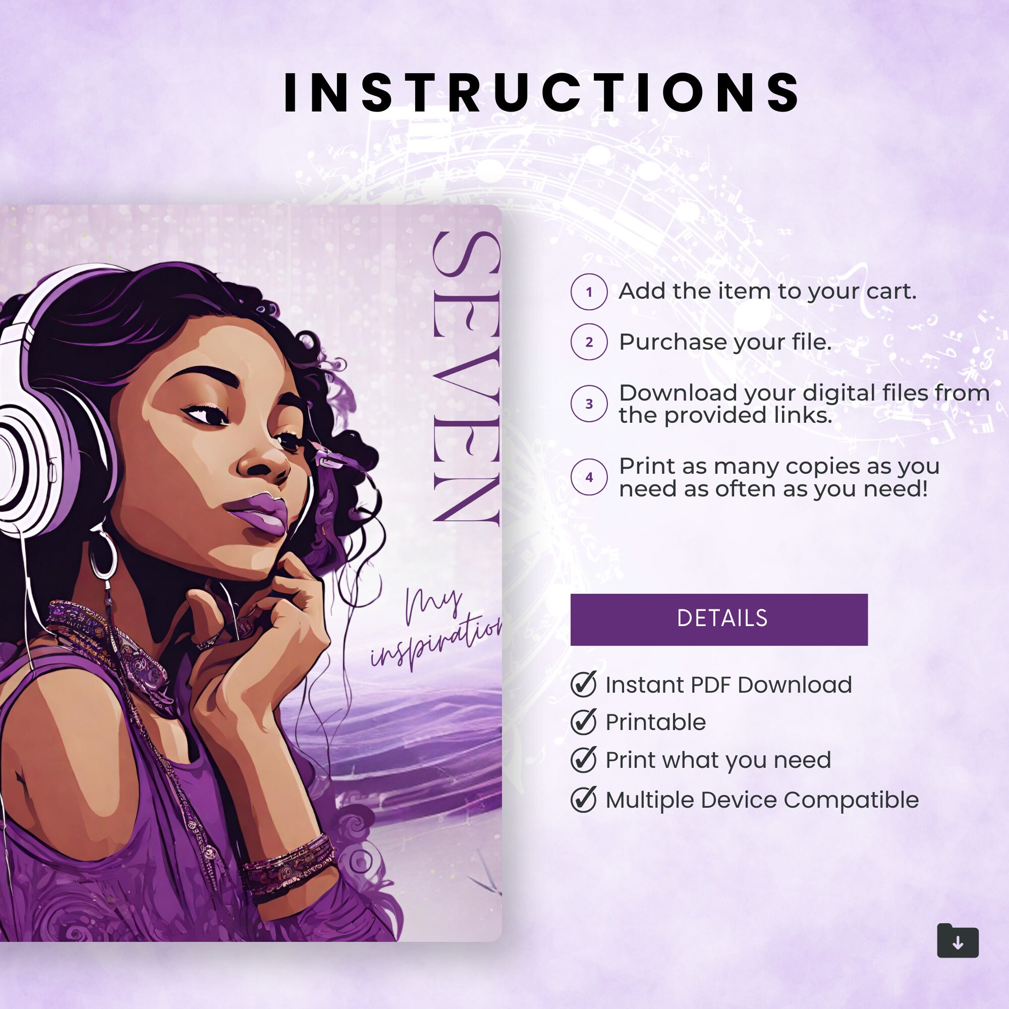 The Seven Planner - Printable Undated BTS ARMY Inspired | Content ...