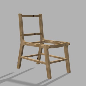 CNC Cut file for Woven Dining Chair