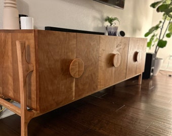 Custom tv console/credenza entertainment center DXF files for CNC machine made with fusion360 and vcarve vectrics
