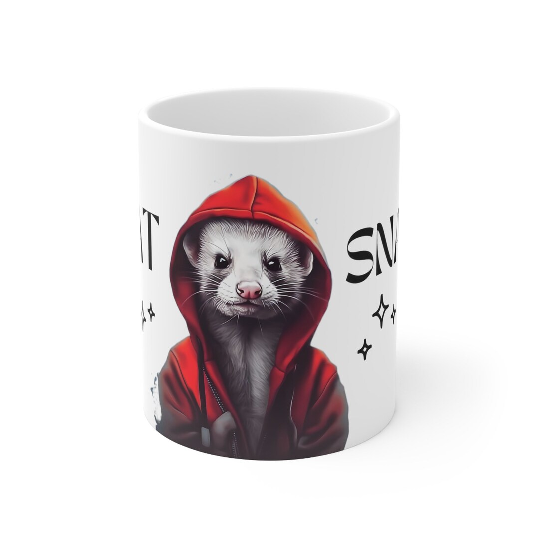Coffee Tea Mug Ferret Art Funny Gift Ideas Ceramic Ferrets Art