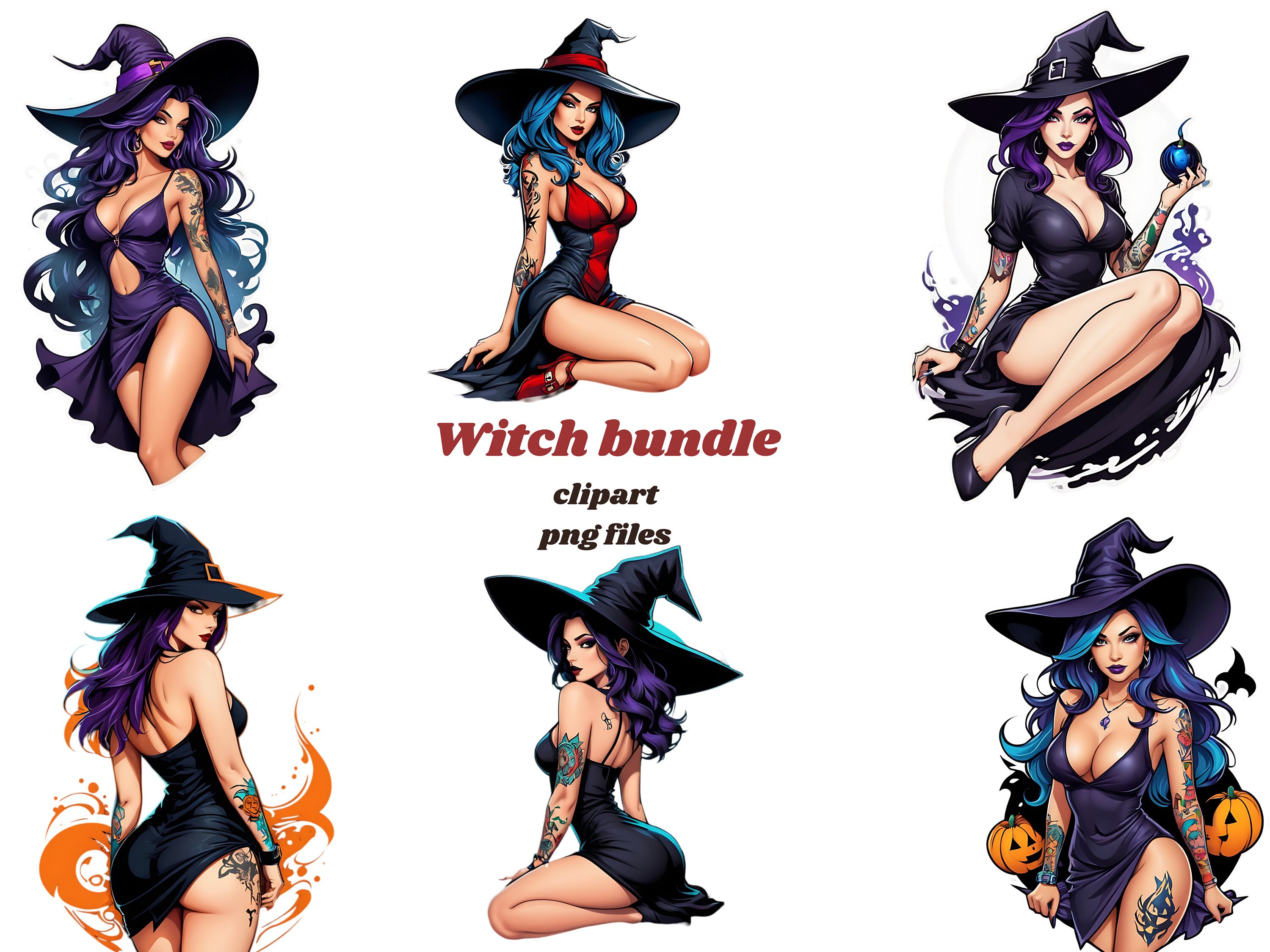 45+ Witch Clipart PNG bundle, Free Commercial Use, Digital, Download, Witch  Fantasy PNG, Digital Paper Craft, Witches PNG, Witch clipart
