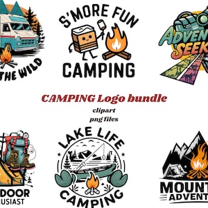 CAMPING  BUNDLE| Camp Life, Retro Camping Png, Camp Life Png, Adventure, Happy Camper Png, Love Camp, 25+ Camping Bundle, Digital Download,