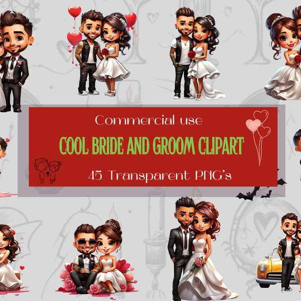 40+ Wedding Couples png Bundle, Wedding Day Clipart PNG, Marriage clipart, Just Married Clipart, Bride and Groom Png, Digital PNG,