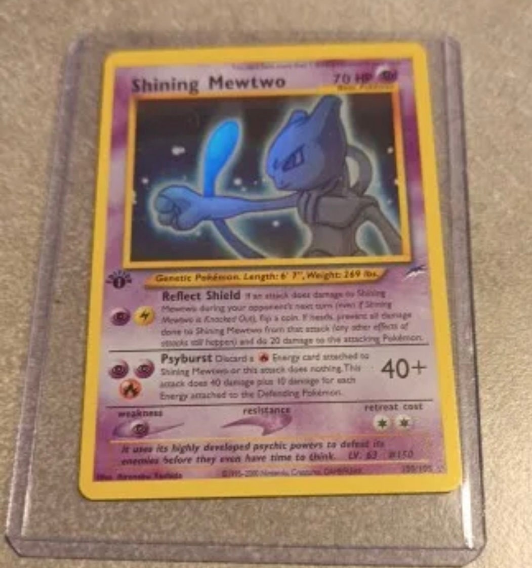 Mewtwo brillant - carte Pokémon 109/105 Neo Destiny