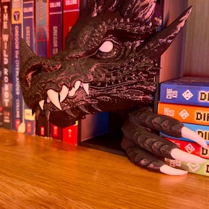 Dragon Book Nook Insert 3D Printed Fantasy Dragon